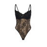 Subblime - 955618 Body En Dentelle Avec Fermeture En Bas Noir S/M